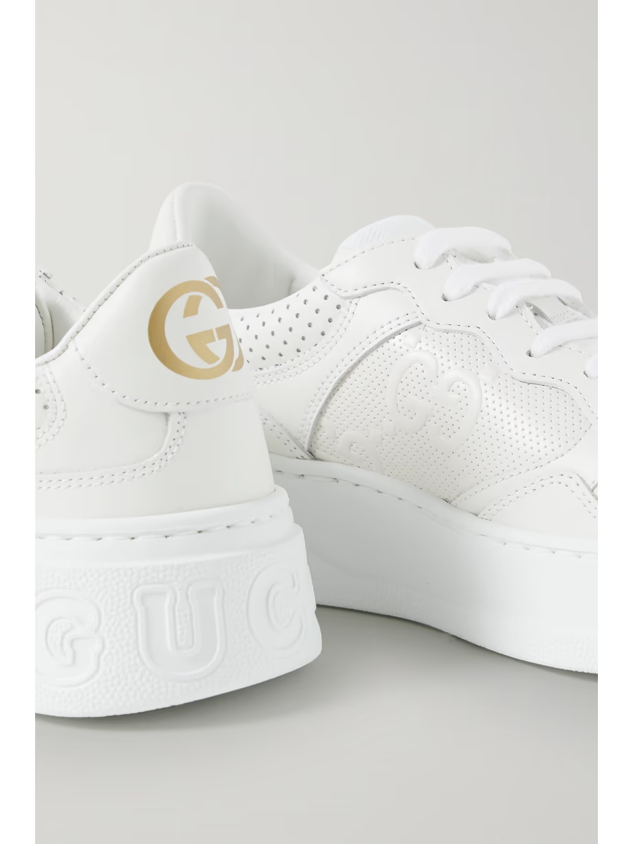 CHUNKY B perforated leather sneakers