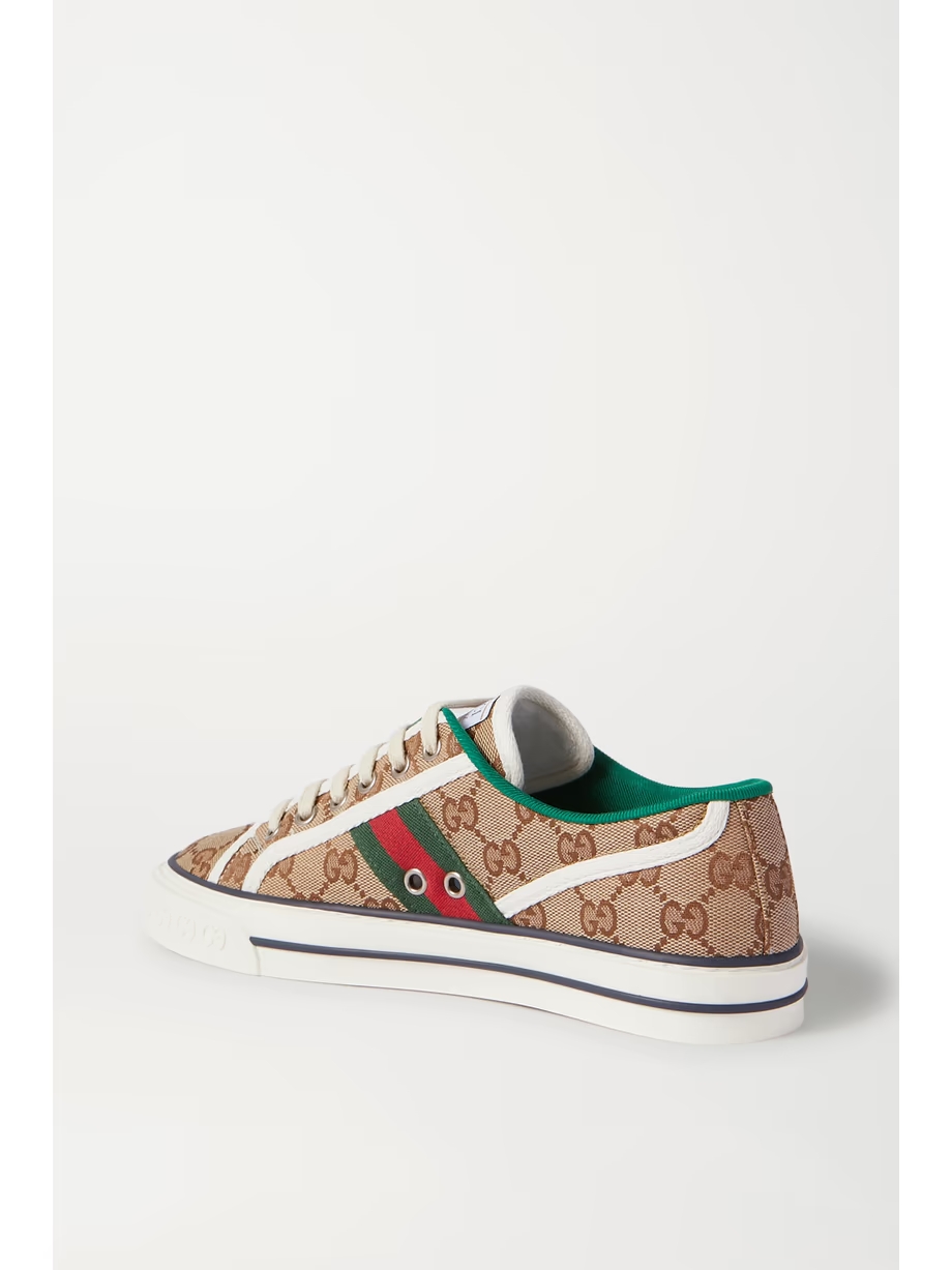 Tennis 1977 logo-embroidered canvas sneakers