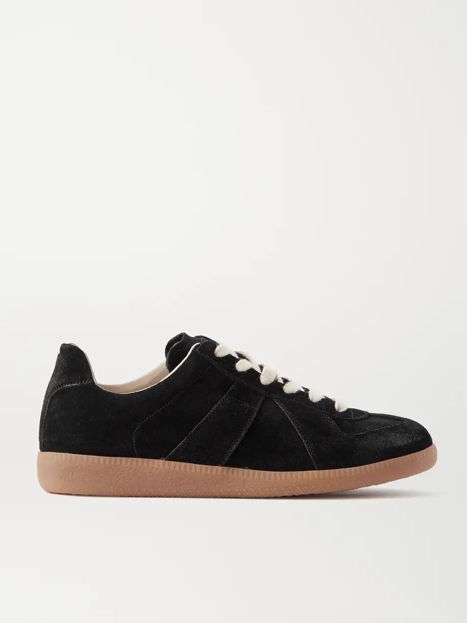 Replica suede sneakers