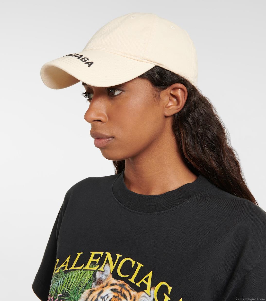 BalenciagaLogo cotton baseball cap