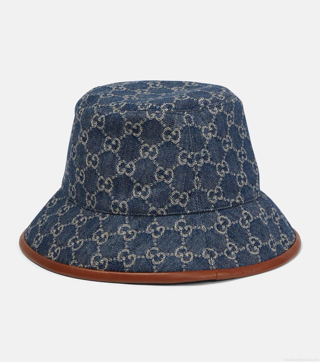 GucciGG jacquard denim bucket hat