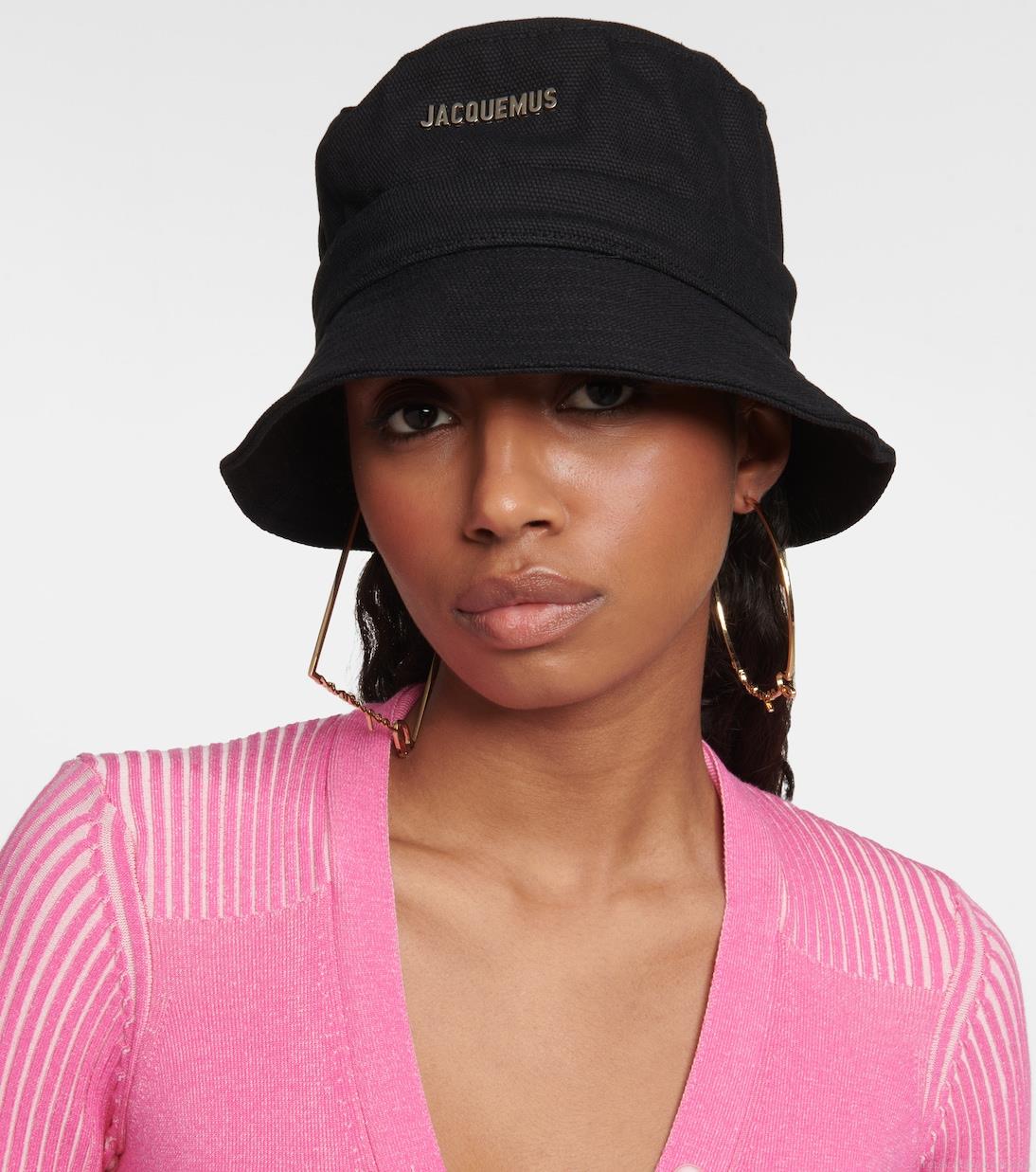 JacquemusLogo canvas bucket hat