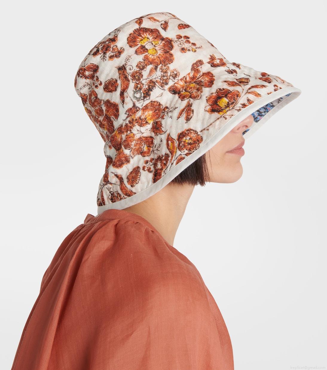 Loro PianaReversible floral bucket hat