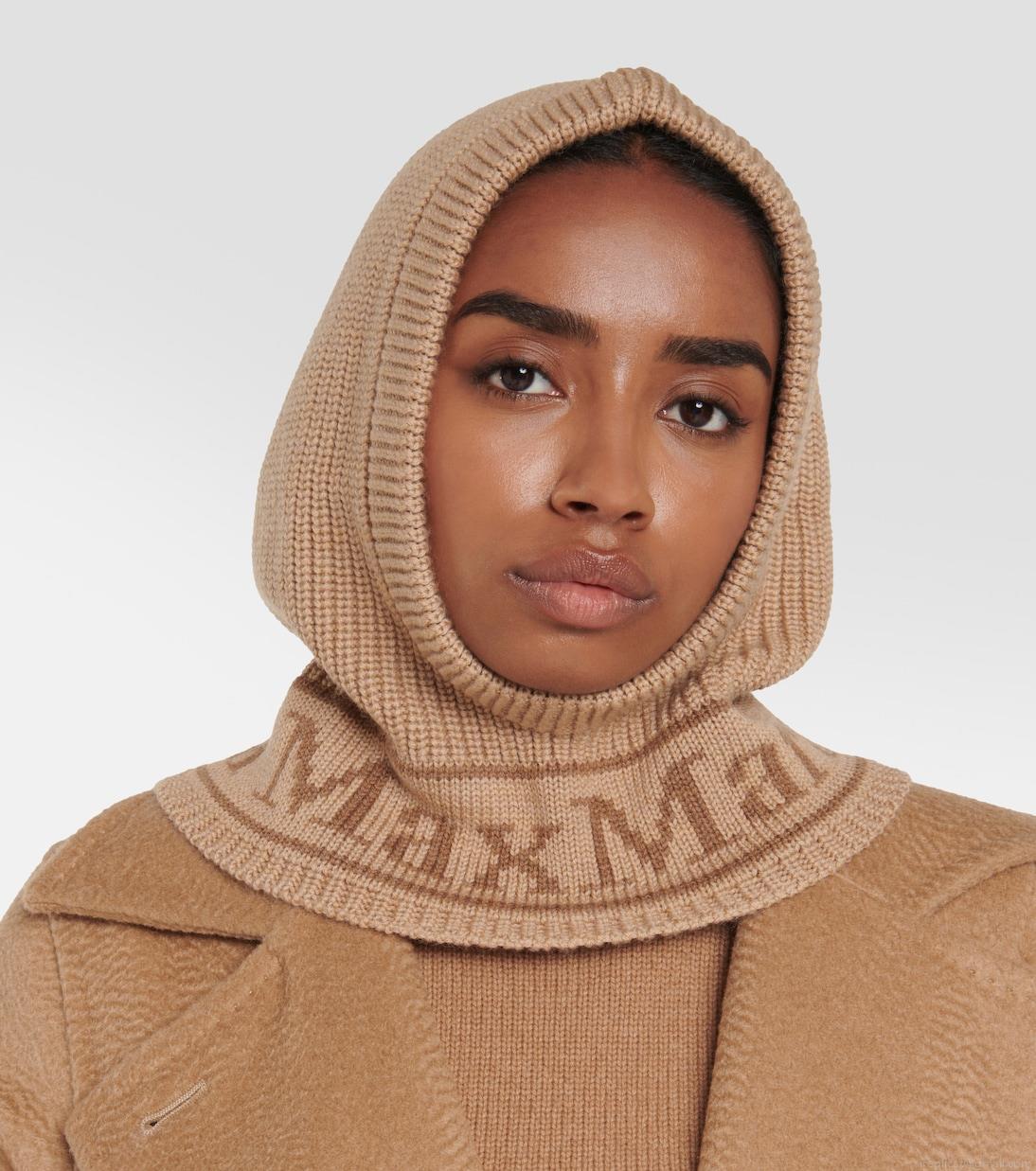 Max MaraGong logo wool ski mask