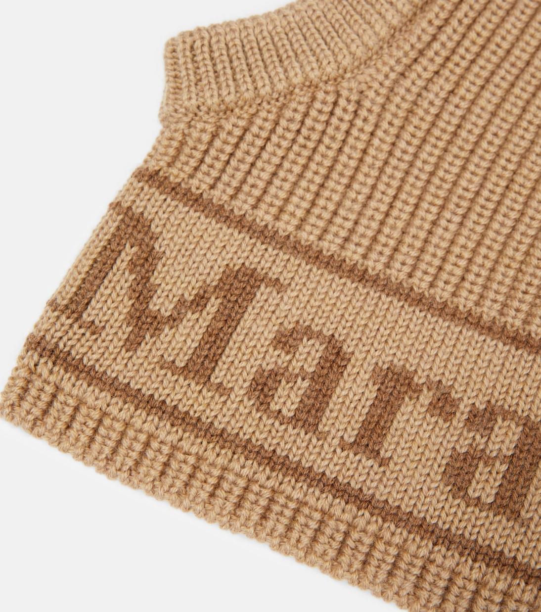 Max MaraGong logo wool ski mask