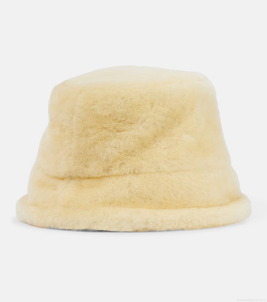 LoeweLogo shearling bucket hat