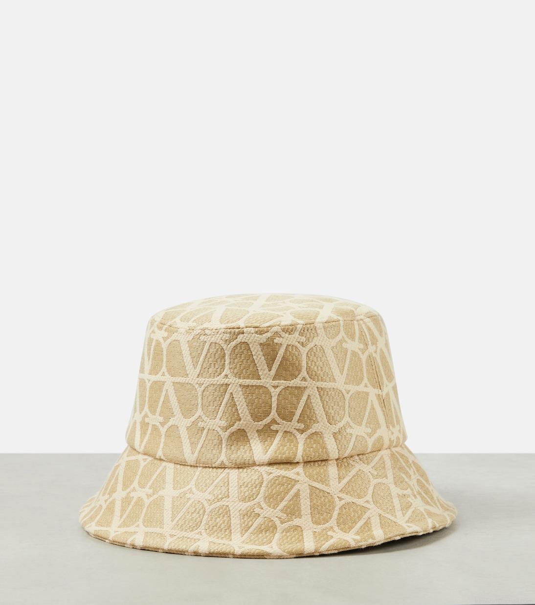 ValentinoToile Iconographe bucket hat