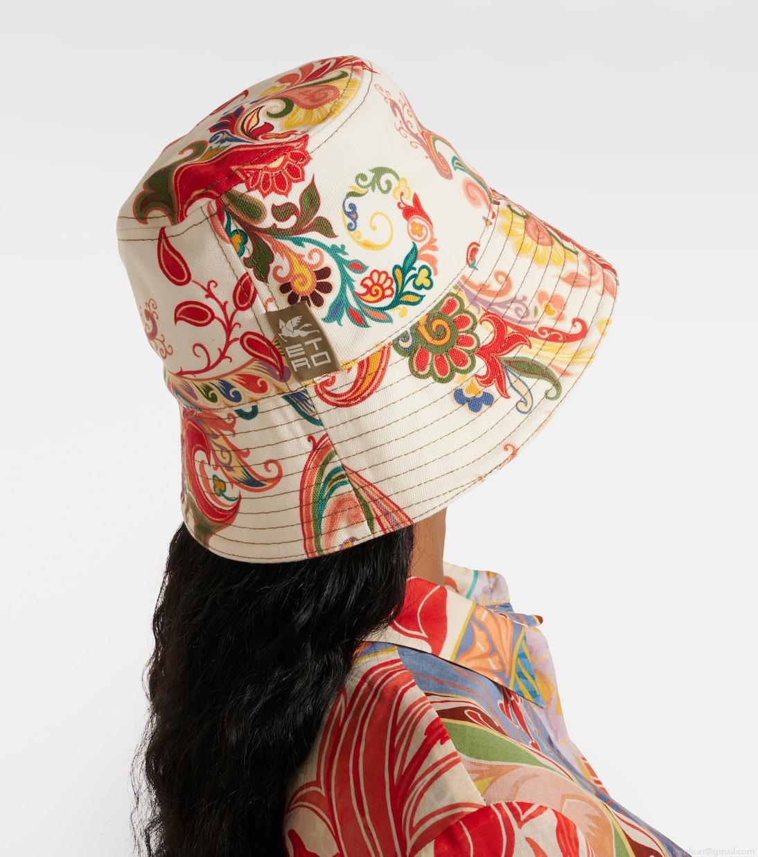 EtroPaisley cotton bucket hat