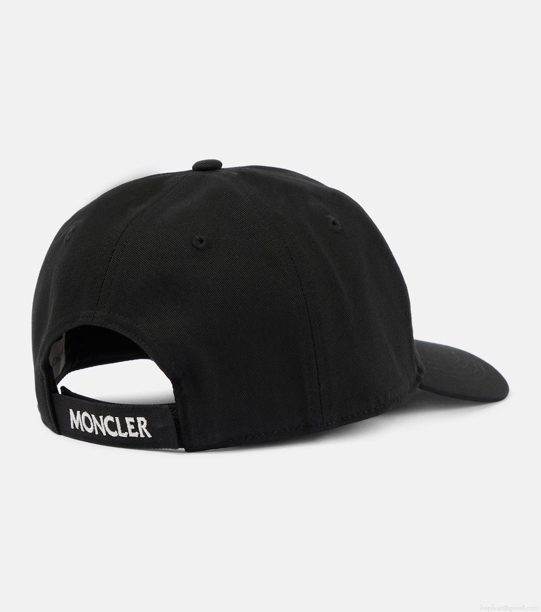 MonclerLogo canvas baseball cap