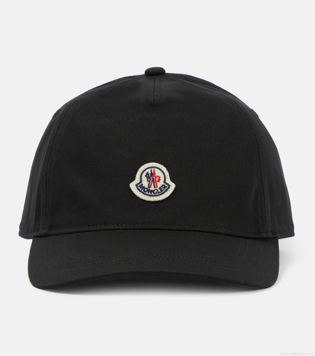 MonclerLogo canvas baseball cap