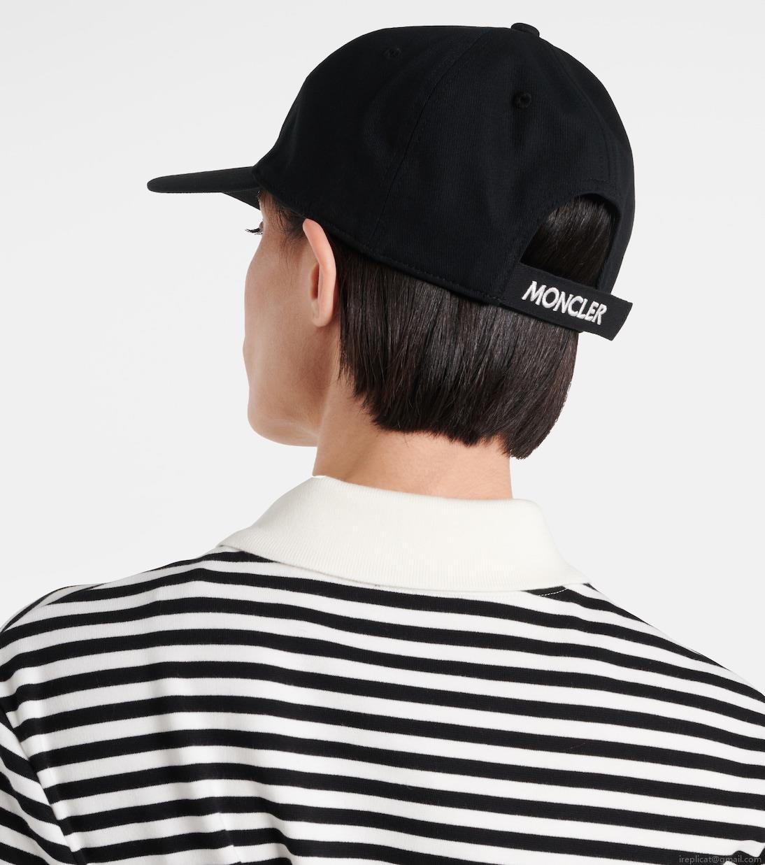 MonclerLogo canvas baseball cap