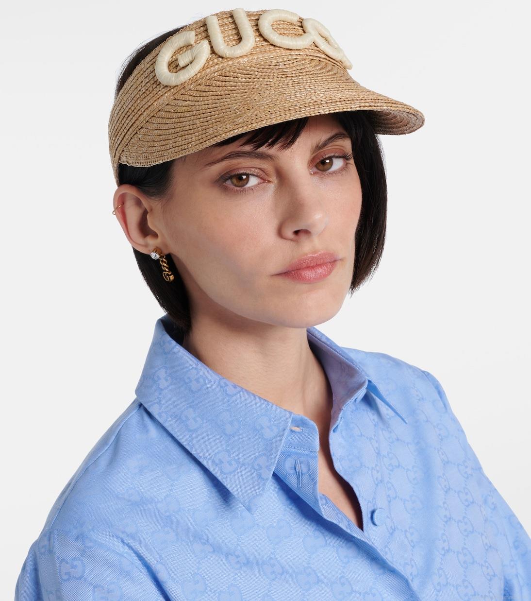 GucciStella straw visor