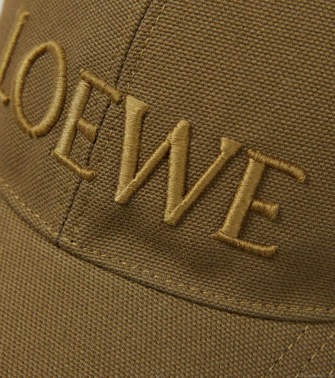 LoewePaula\'s Ibiza embroidered canvas baseball cap