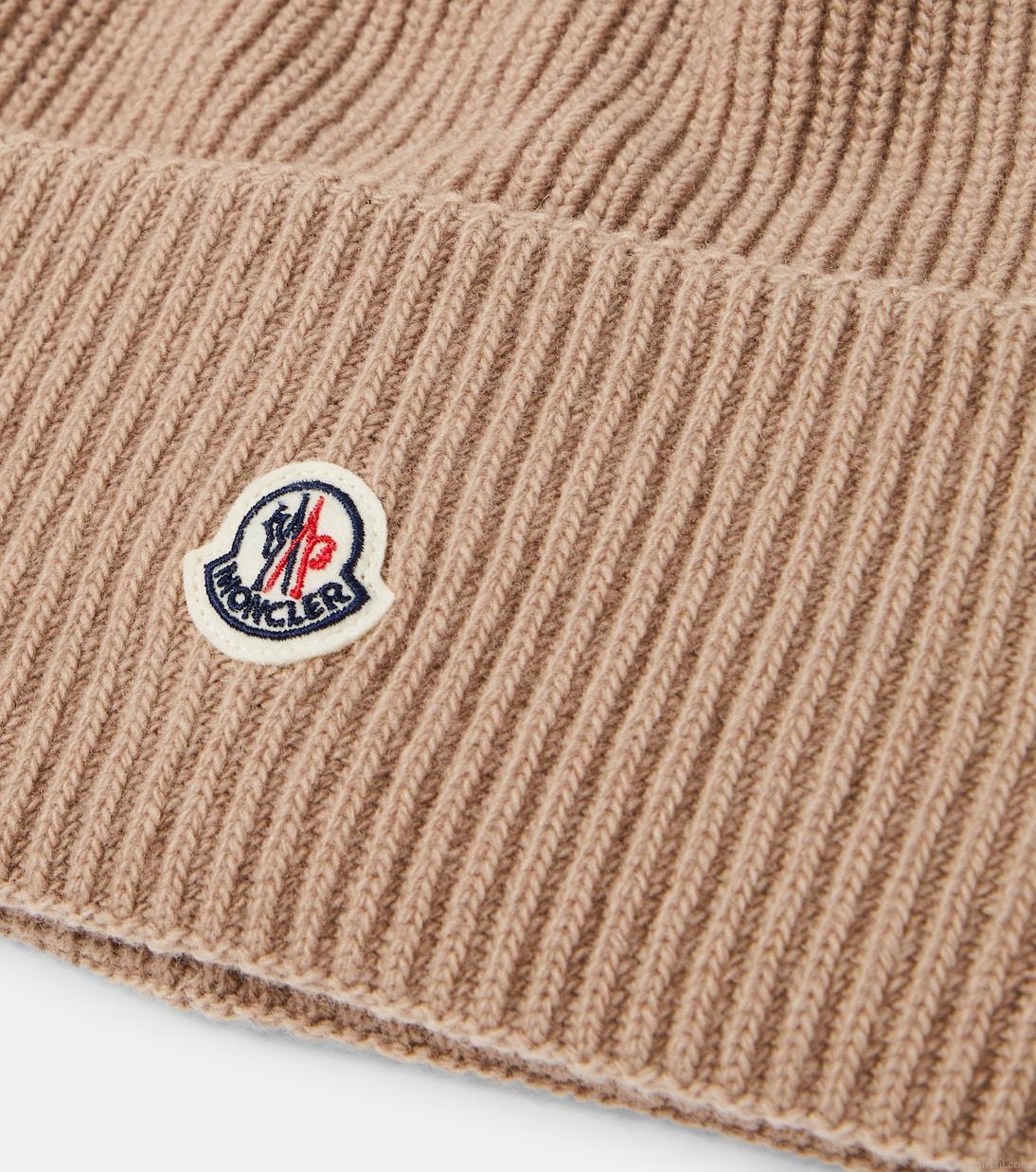 MonclerLogo wool beanie