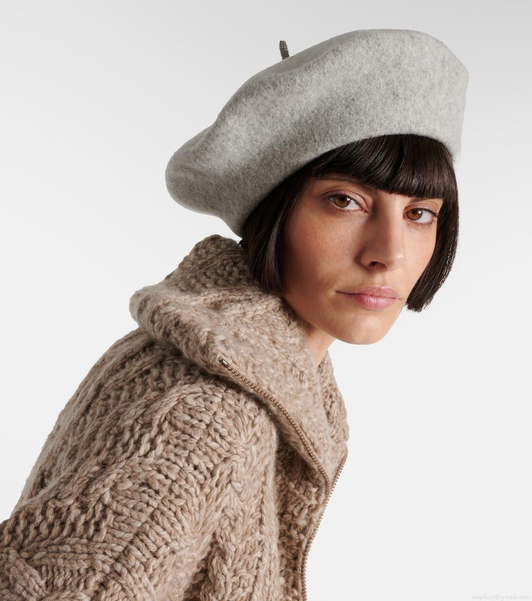 Brunello CucinelliWool beret