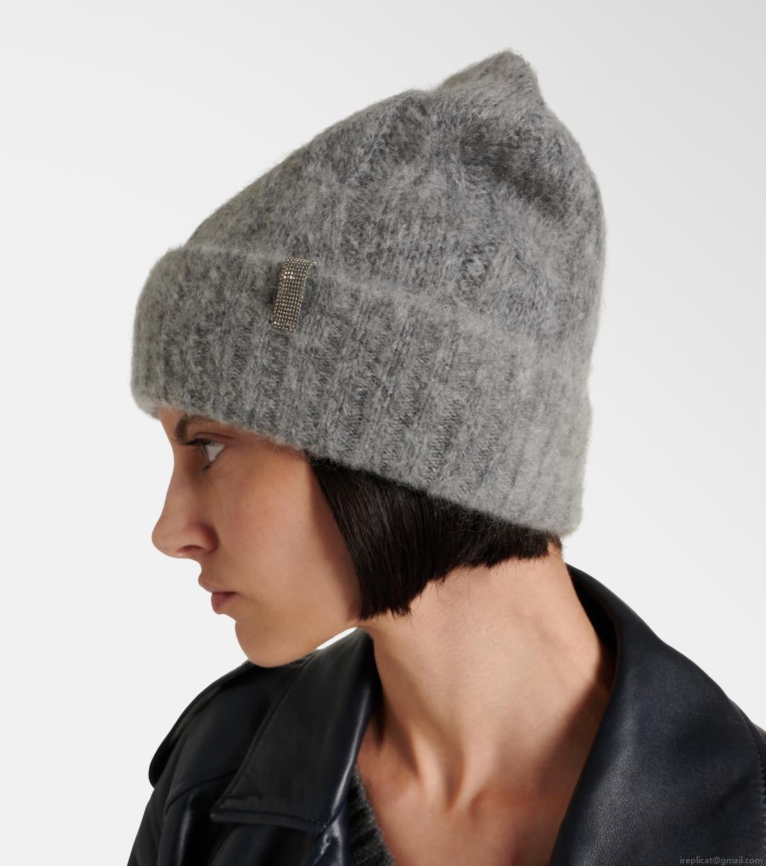 Brunello CucinelliCable-knit mohair beanie