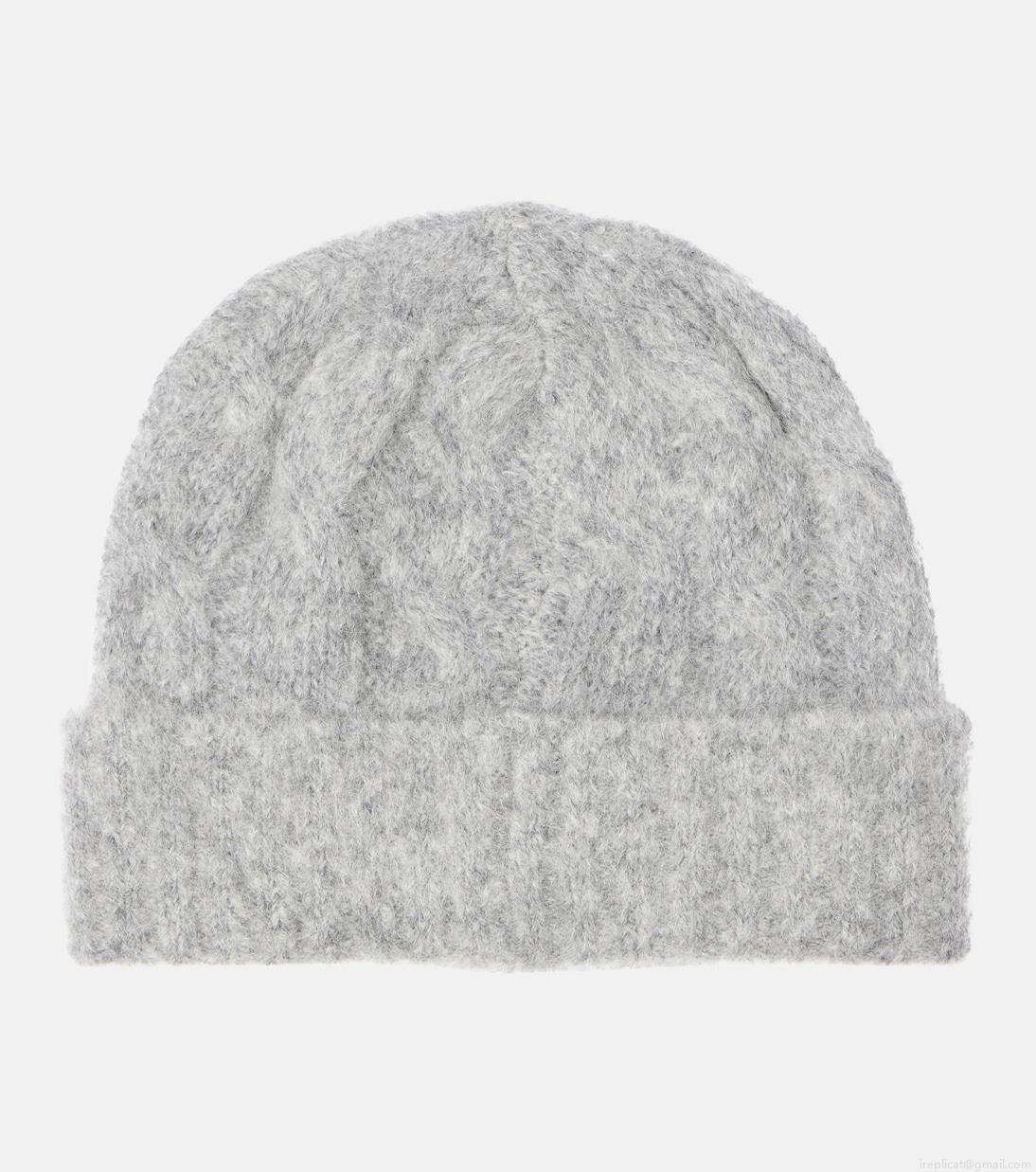 Brunello CucinelliCable-knit mohair beanie