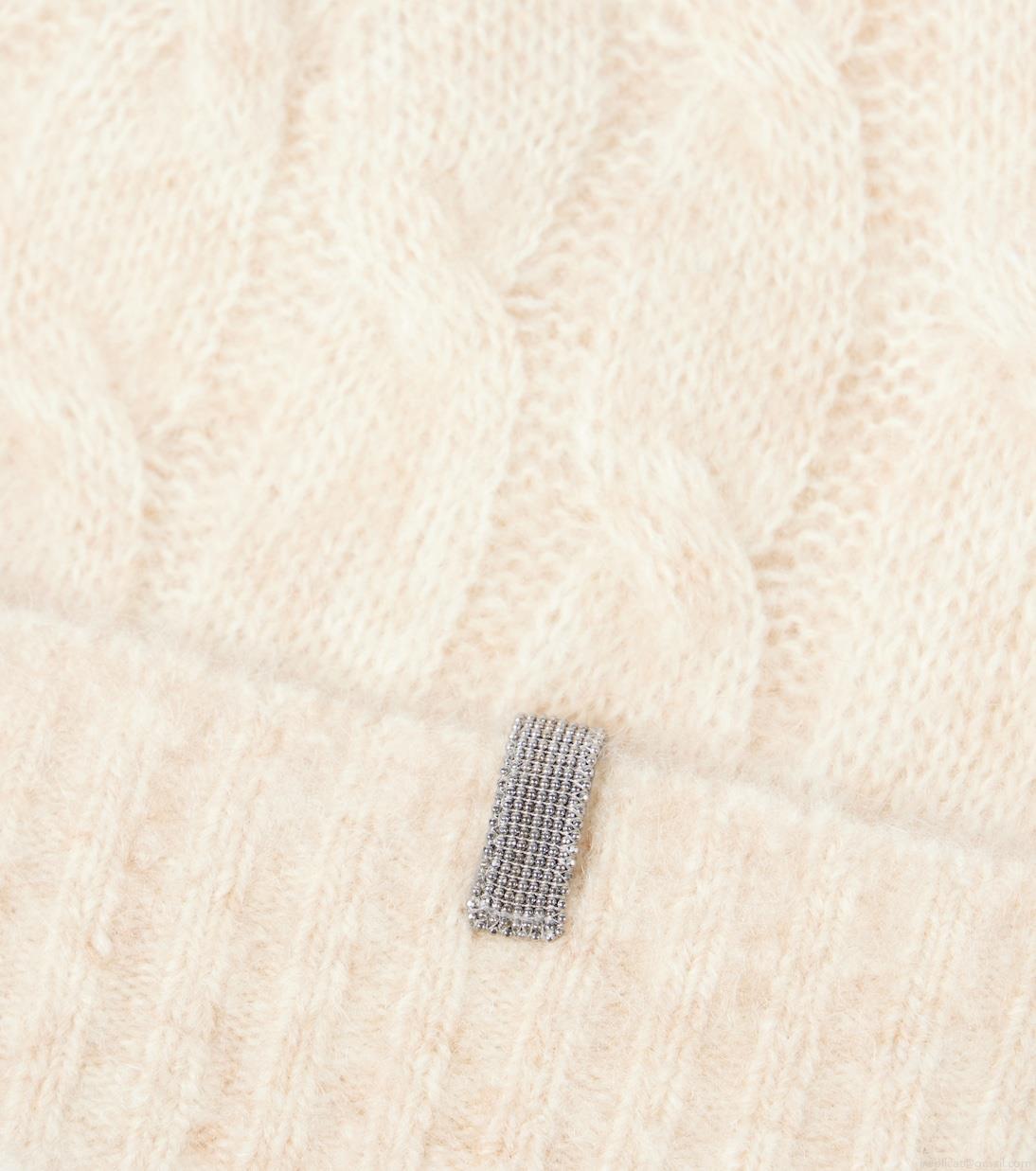 Brunello CucinelliCable-knit mohair beanie