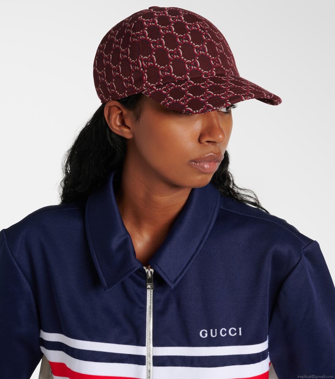 GucciGG Shadow wool canvas baseball cap