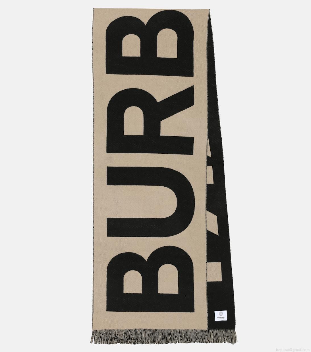 BurberryLogo wool scarf