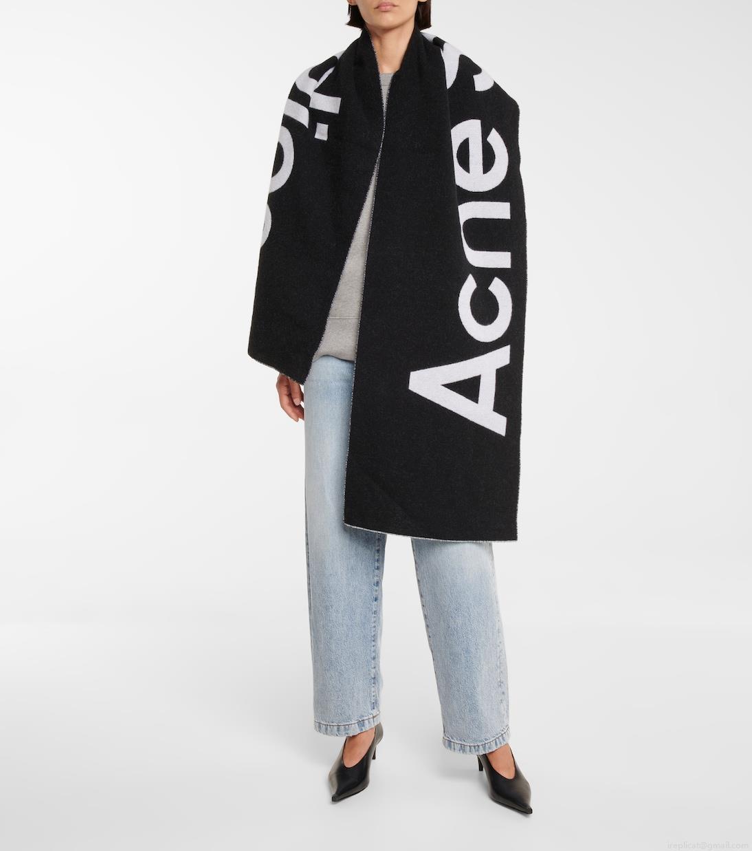 Acne StudiosToronty wool-blend jacquard scarf