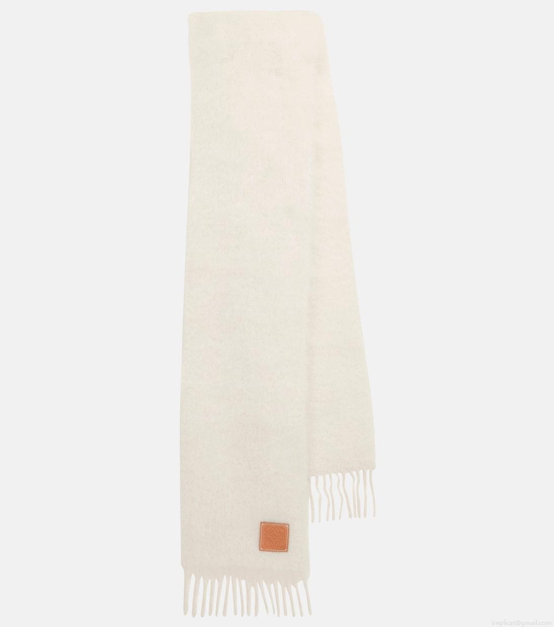 LoeweMohair and wool-blend scarf