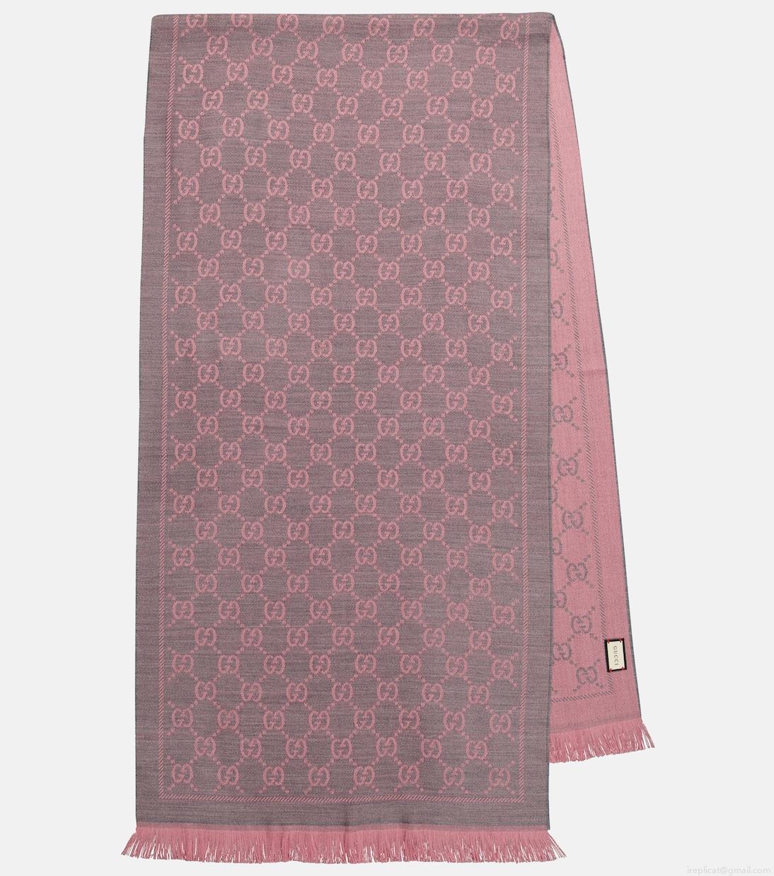 GucciGG wool jacquard scarf