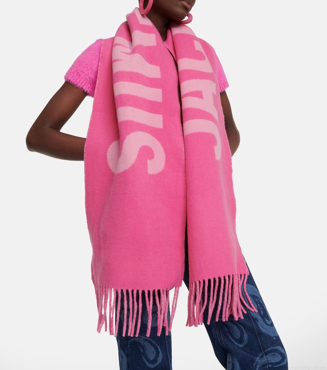 JacquemusLogo jacquard wool scarf