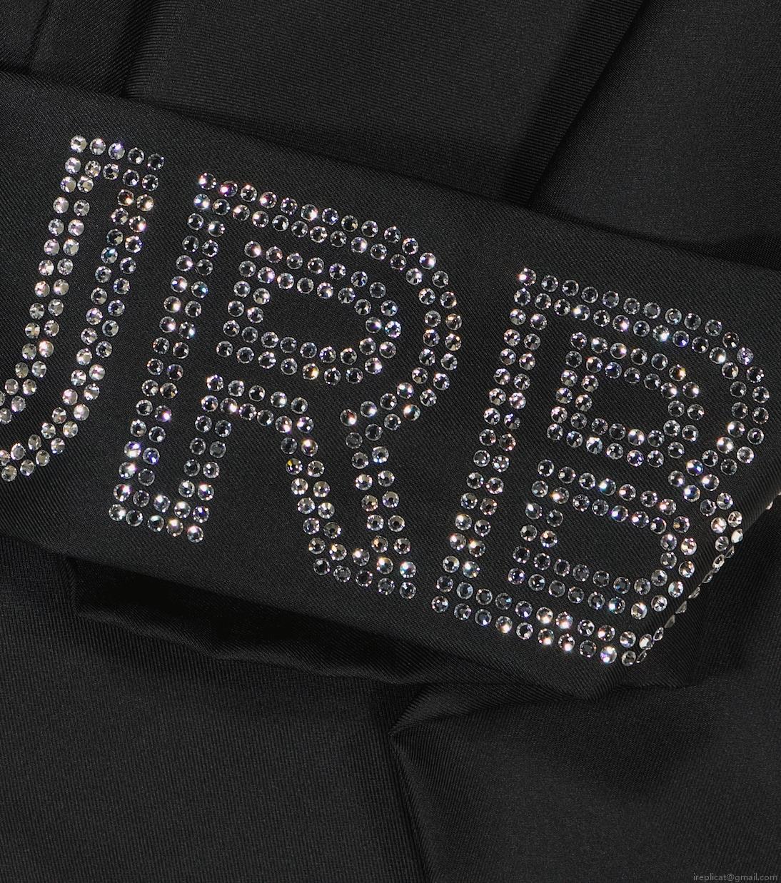 BurberryLogo embellished silk twill scarf