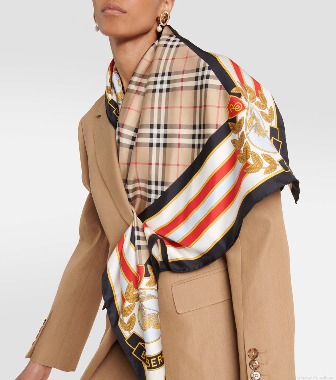 BurberryMontage silk scarf