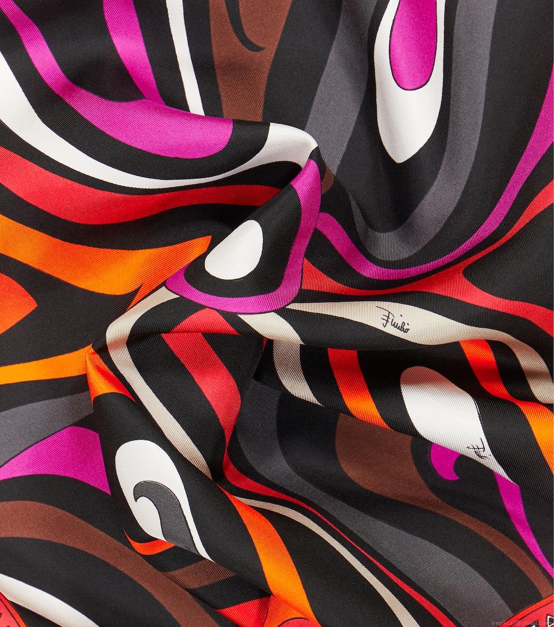 PucciMarmo silk twill scarf