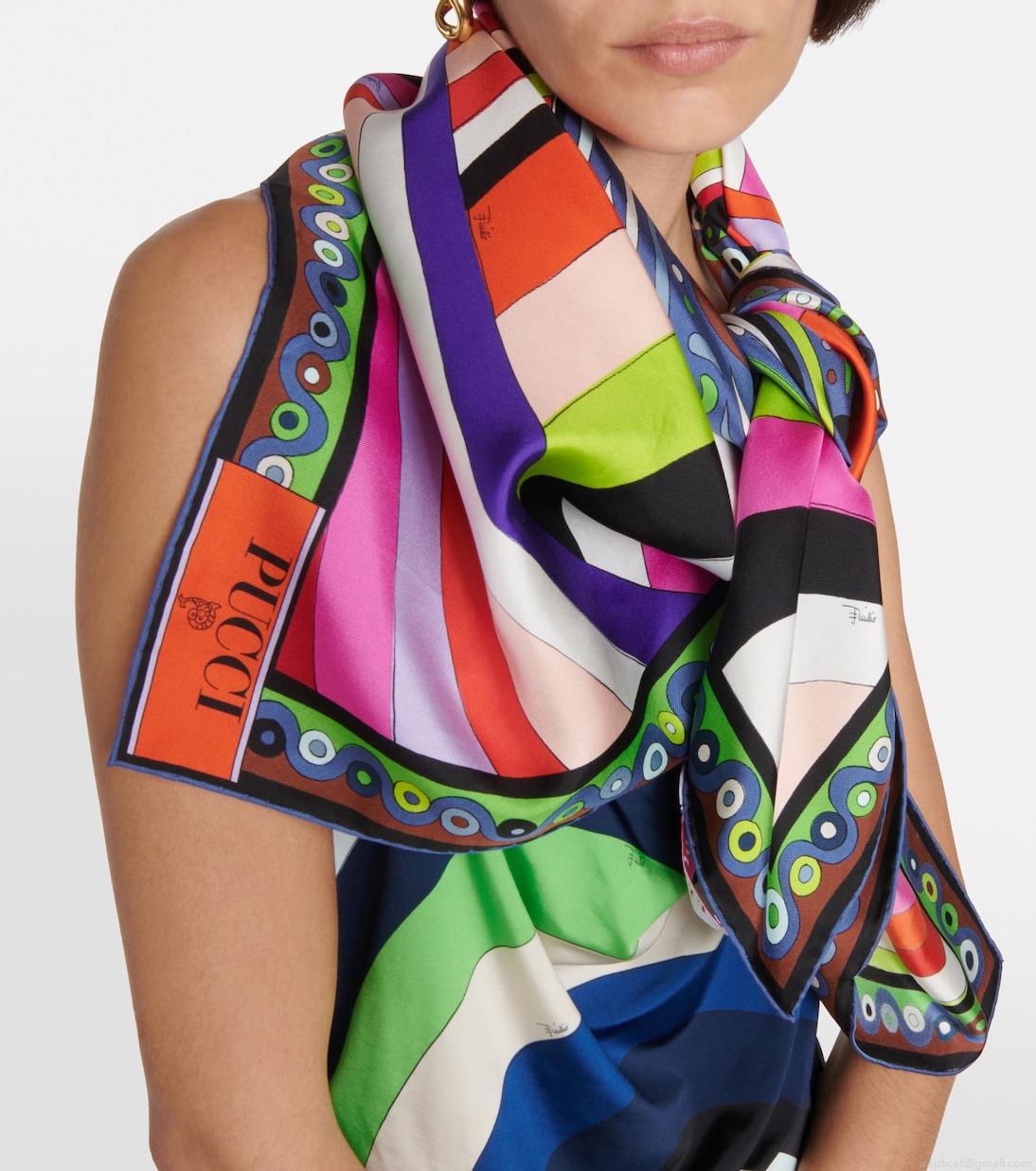 PucciIride silk twill scarf