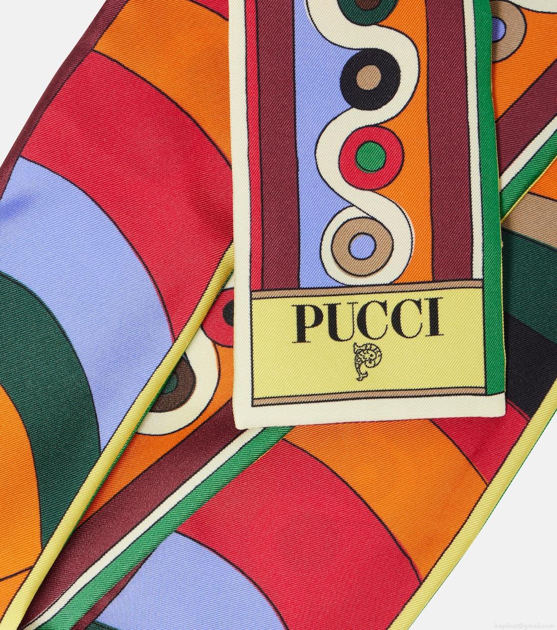 PucciIride silk twill scarf