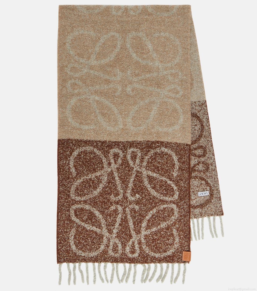 LoeweAnagram alpaca and wool-blend scarf