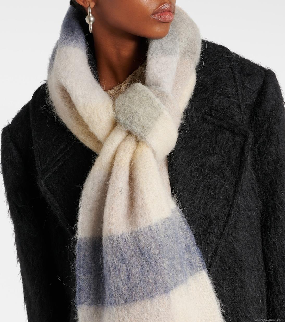 Acne StudiosVally checked wool-blend scarf