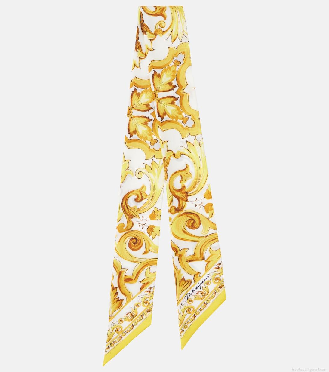 Dolce&GabbanaMajolica silk scarf