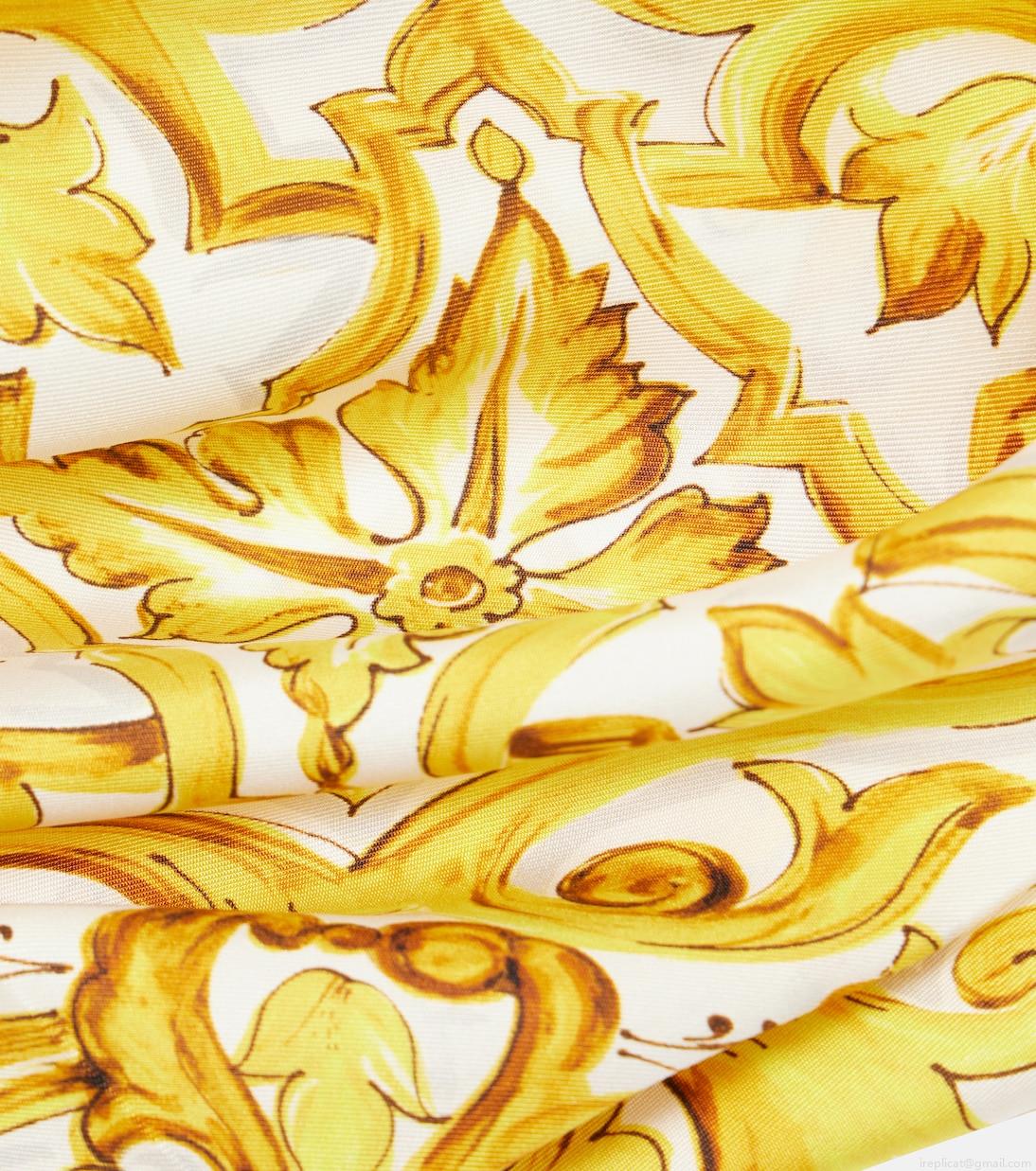 Dolce&GabbanaMajolica silk twill scarf