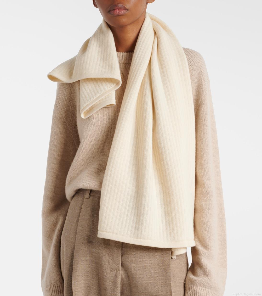 The RowStriped cashmere scarf