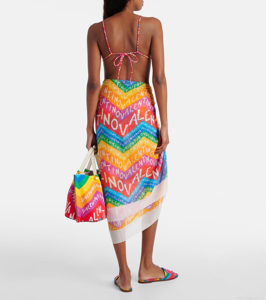 ValentinoValentino Chevron 24 beach cover-up