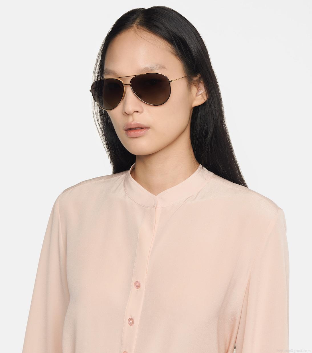 Celine EyewearAviator sunglasses with leather pouch