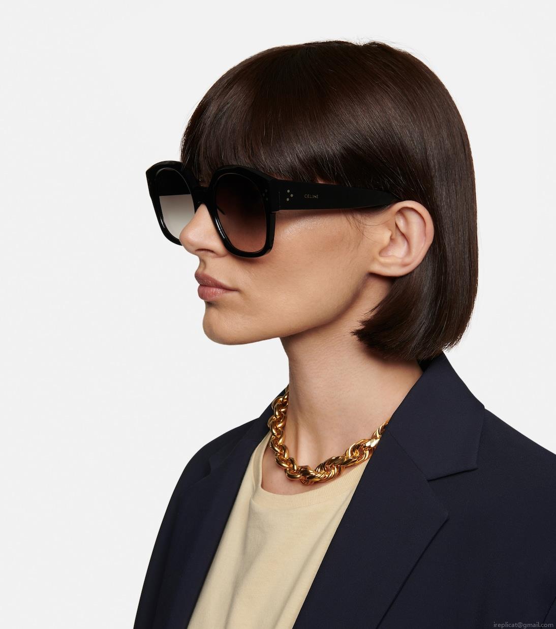 Celine EyewearD-frame acetate sunglasses