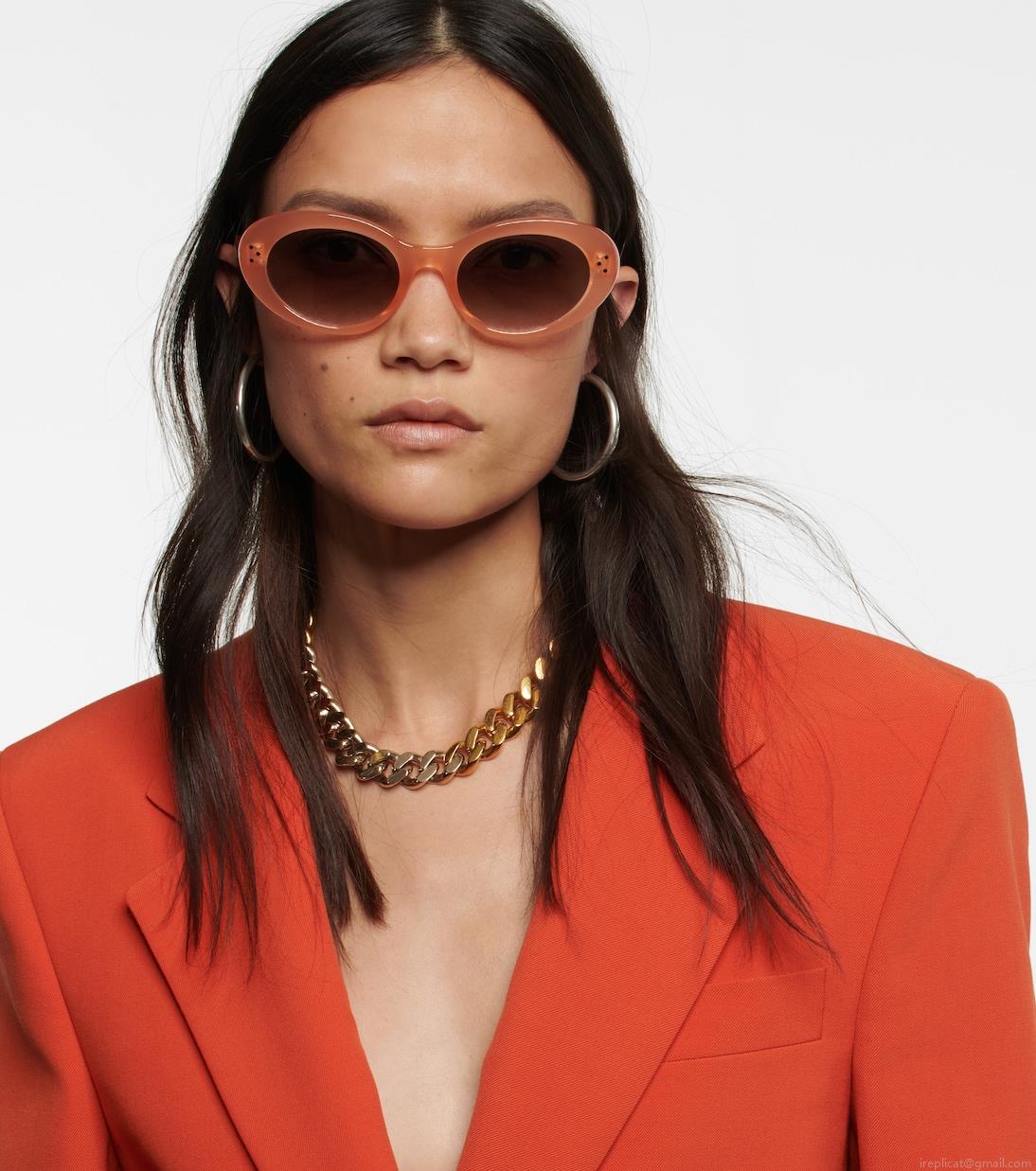 Celine EyewearTriomphe 01 oval sunglasses