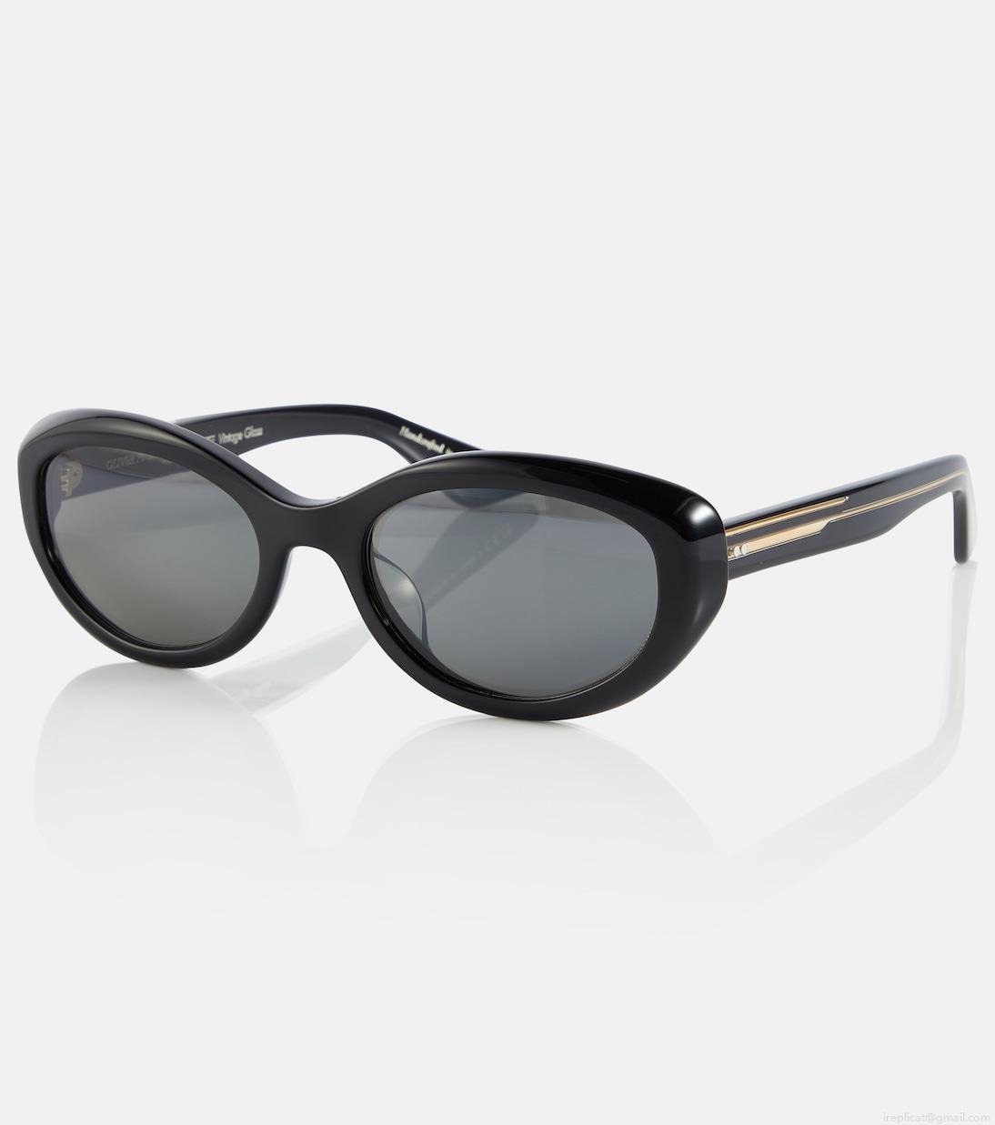 Khaitex Oliver Peoples 1969C oval sunglasses