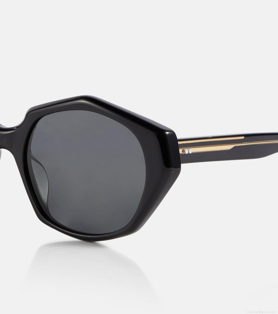 Khaitex Oliver Peoples hexagonal sunglasses