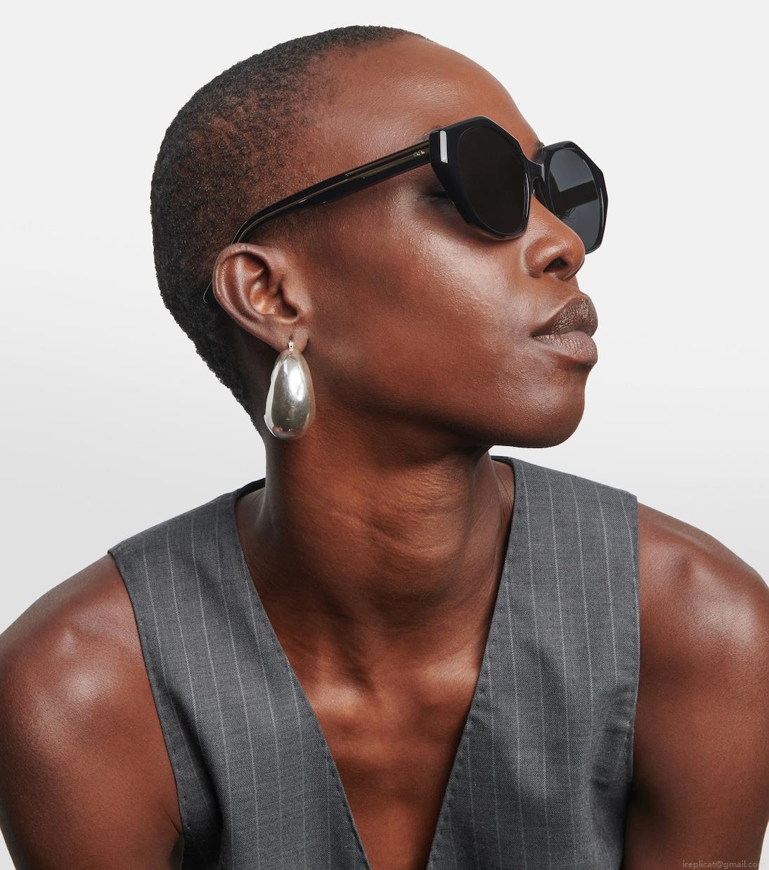 Khaitex Oliver Peoples hexagonal sunglasses