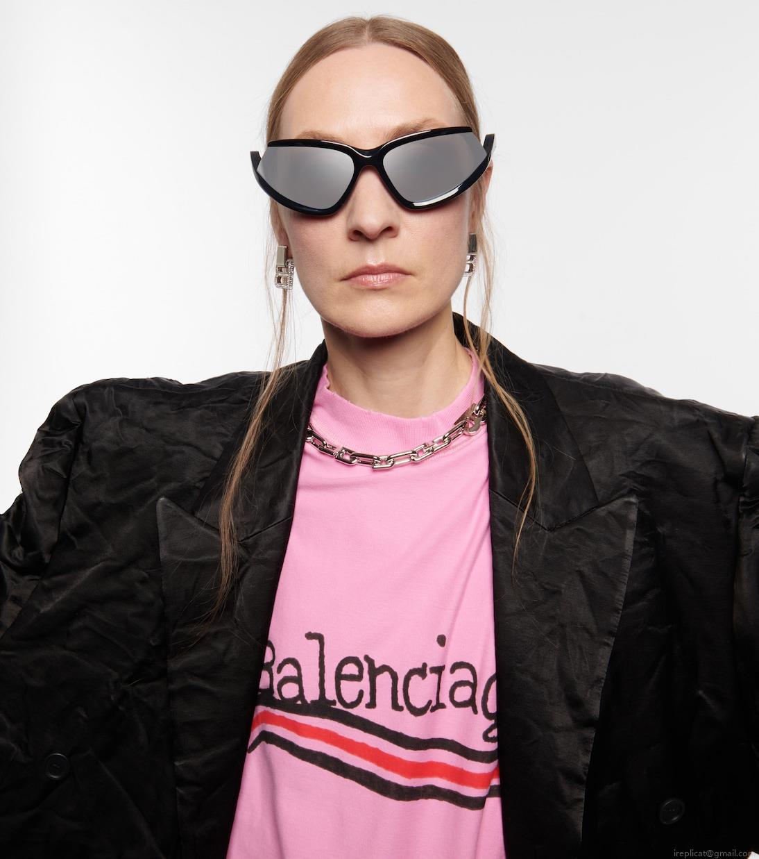 BalenciagaSide Xpander oval sunglasses