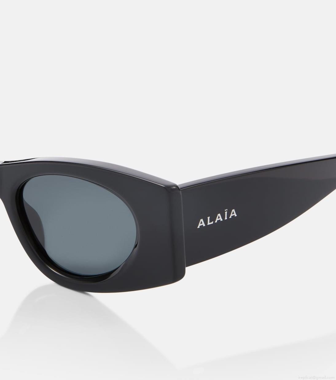 AlaïaLogo oval sunglasses