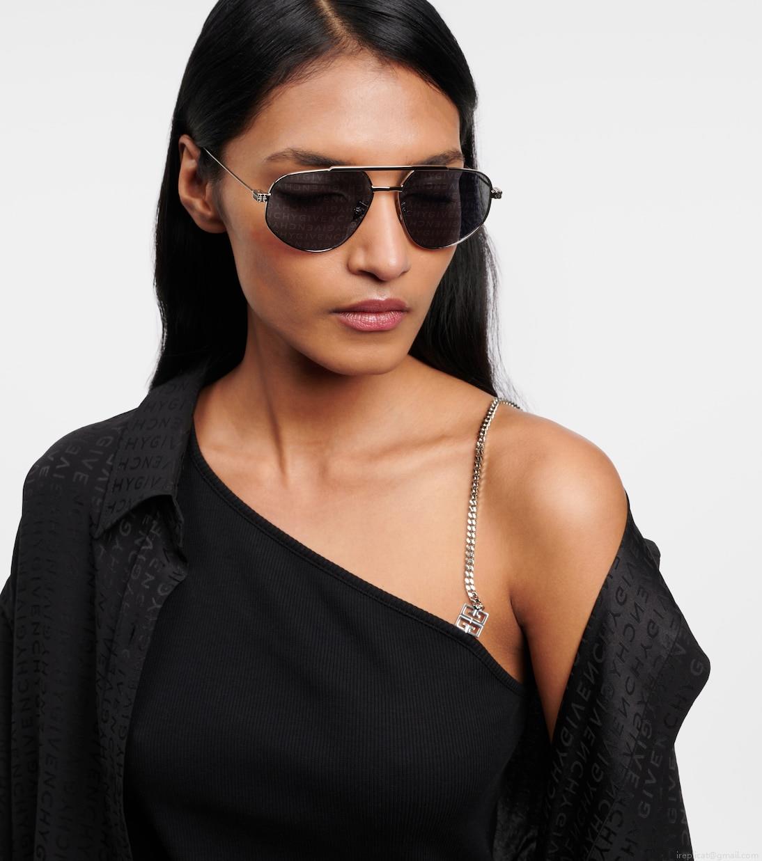 GivenchyGvspeed logo aviator sunglasses