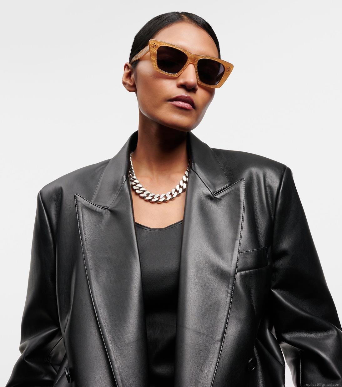 Celine EyewearBold 3 Dots cat-eye sunglasses