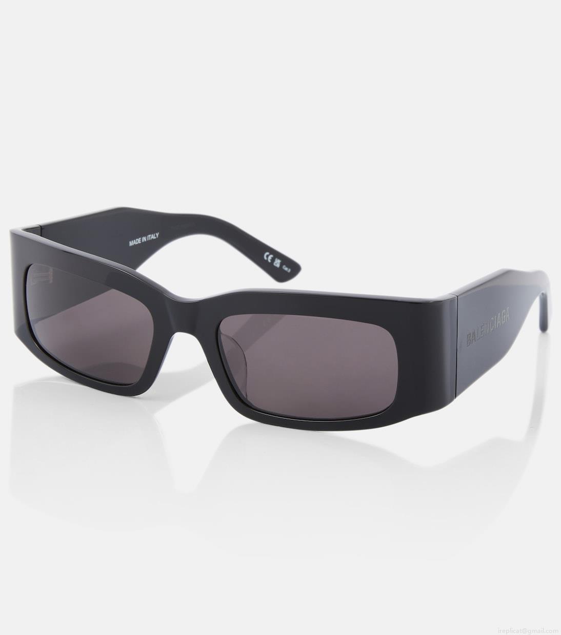 BalenciagaLogo rectangular sunglasses